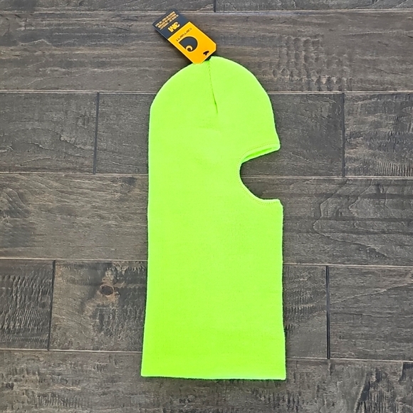 New Carhartt Neon Yellow Stretch Extendable Face Mask/Balaclava - One Size - Picture 5 of 5